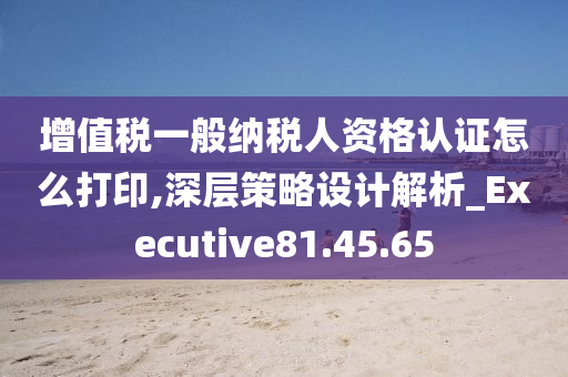 增值税一般纳税人资格认证怎么打印,深层策略设计解析_Executive81.45.65