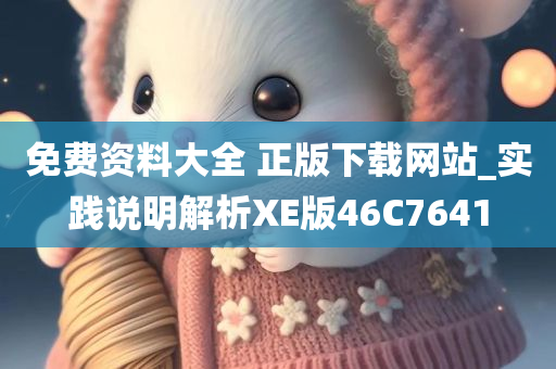 免费资料大全 正版下载网站_实践说明解析XE版46C7641