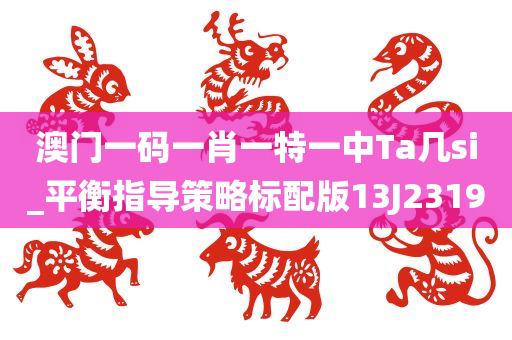 澳门一码一肖一特一中Ta几si_平衡指导策略标配版13J2319