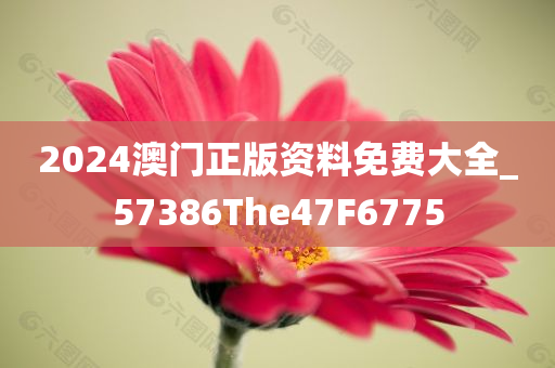 2024澳门正版资料免费大全_57386The47F6775