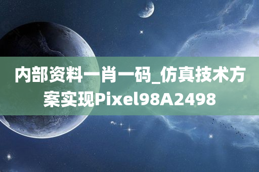 内部资料一肖一码_仿真技术方案实现Pixel98A2498