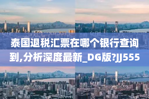 泰国退税汇票在哪个银行查询到,分析深度最新_DG版?JJ555