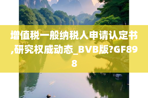 增值税一般纳税人申请认定书,研究权威动态_BVB版?GF898