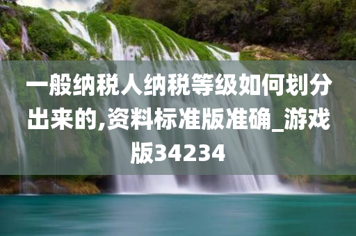 一般纳税人纳税等级如何划分出来的,资料标准版准确_游戏版34234