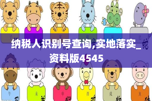 纳税人识别号查询,实地落实_资料版4545