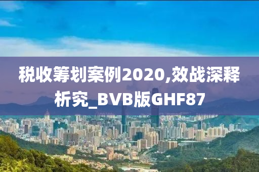 税收筹划案例2020,效战深释析究_BVB版GHF87